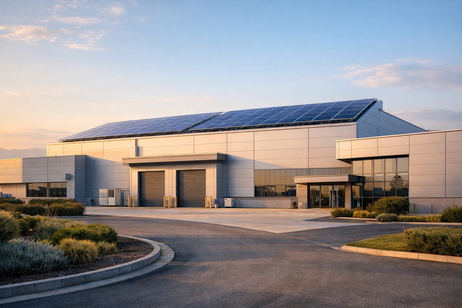 Sede operativa EPAC con impianto fotovoltaico industriale